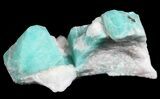 Amazonite Crystal with Bladed Cleavelandite - Colorado #61383-1